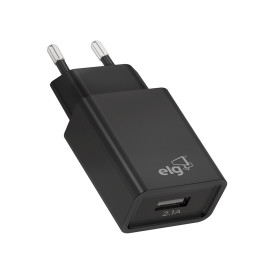 Carregador USB Universal ELG Preto - WC1APT