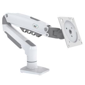 Suporte Articulado de Mesa ELG Branco com Pistão a Gás Para Monitores de 17" a 35" - F80W