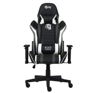 Cadeira Gamer Black Hawk – Preta e Branca