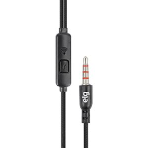 Fone de Ouvido Com Fio Intra-Auricular – Preto