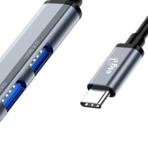 HUB 4 em 1 com 4 portas USB-A
