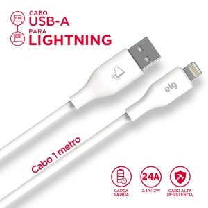 Cabo USB-A para Lightning – 1 metros