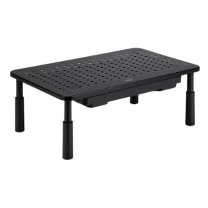 Suporte Organizador de Mesa com Gaveta para Monitor e Notebook
