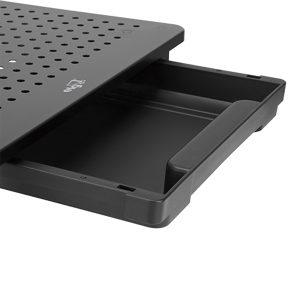 Suporte Organizador de Mesa com Gaveta para Monitor e Notebook