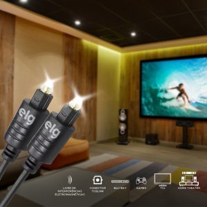 Cabo Óptico para Áudio Toslink – 3 metros