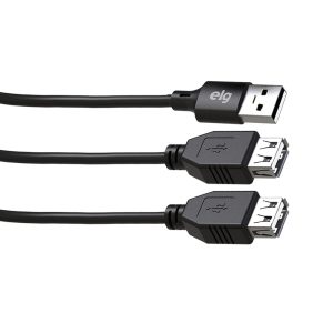 USB Y-Cable – 5 ft